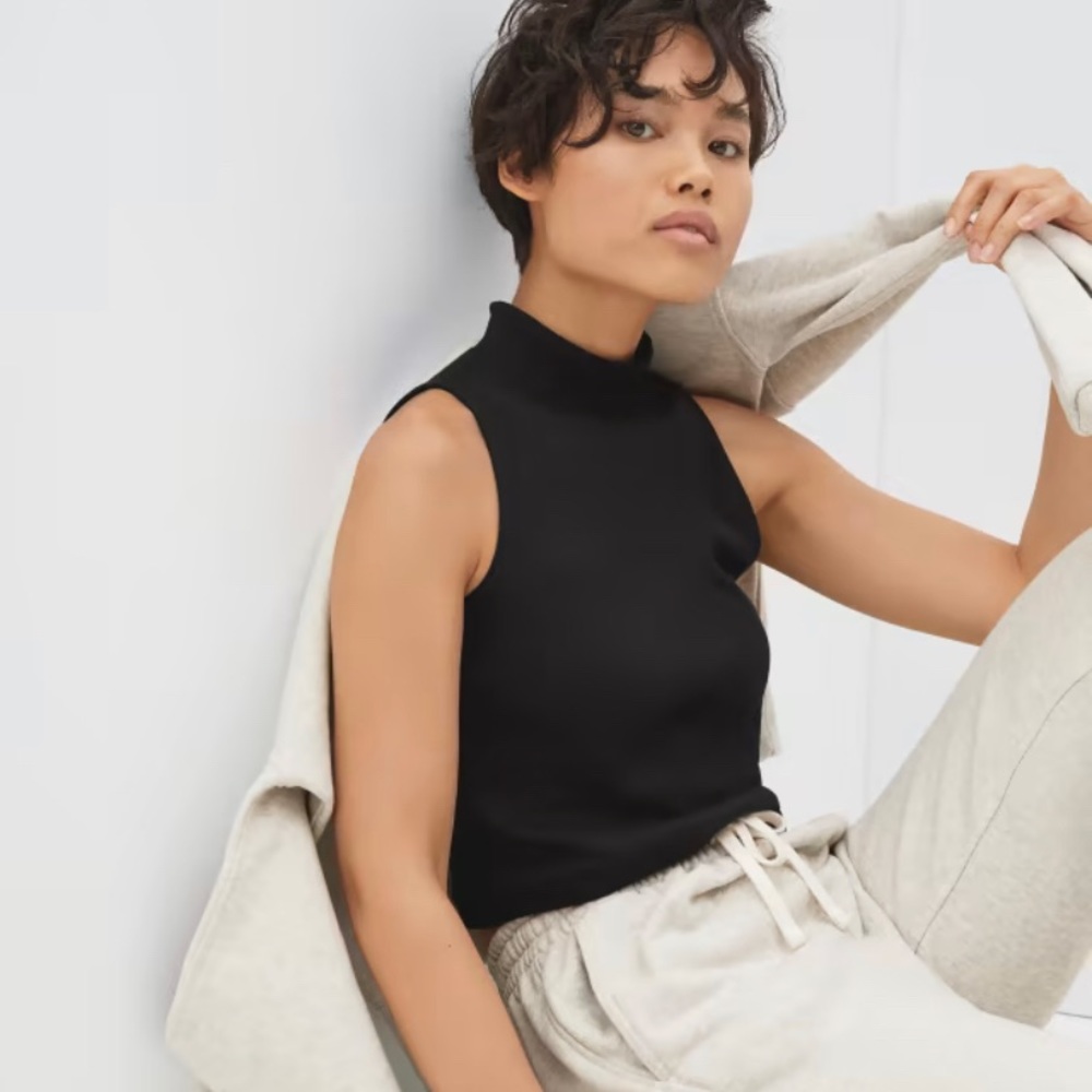 Everlane Ribbed Mockneck Tank